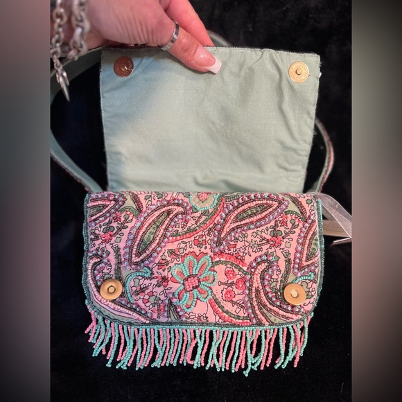 🩷MADE IN INDIA HANDMADE VIRAL Paisley Sling Bag🩷NWT - Picture 16 of 17